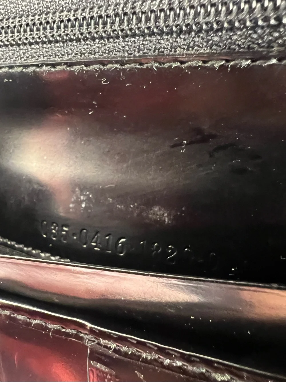 1260: Gucci Vintage Black Leather Long Bifold Wallet Italy